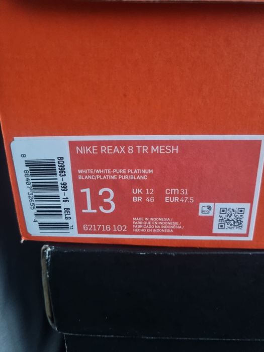 Vînd NIKE REAX 47,5 noi