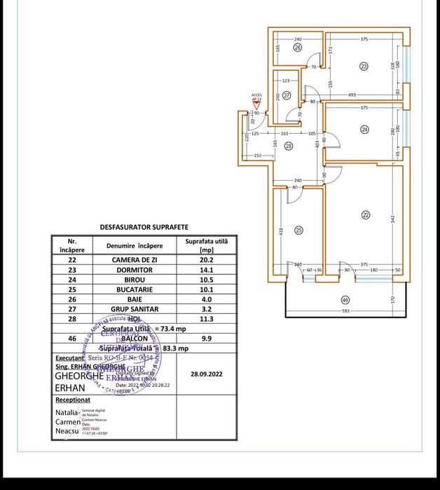 Apartament de vânzare