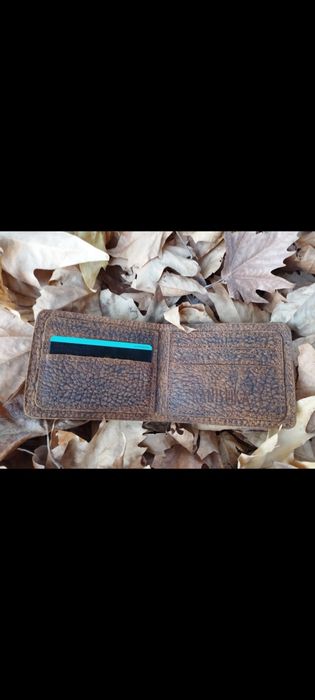 Кошелек кожаный, ручной работы