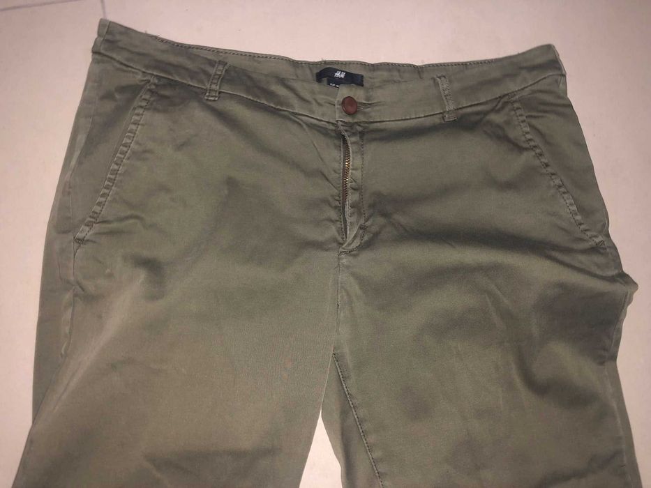 Pantaloni H&M, bumbac, mar. 42, purtati o singura data