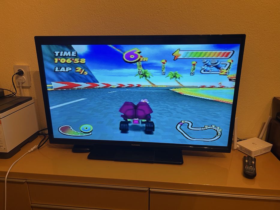 Комплект PlayStation 1 (PS1) + 3 Оригинални Джойстика + 9 Игри