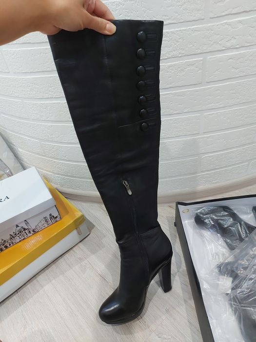 Новые ботфорты, натуральная кожа