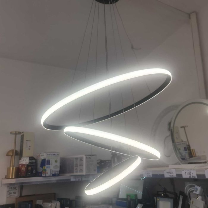 LED Полилеи GALAXY, 3 ринга, 76w, 3 CCT с избор на цветна темпера
