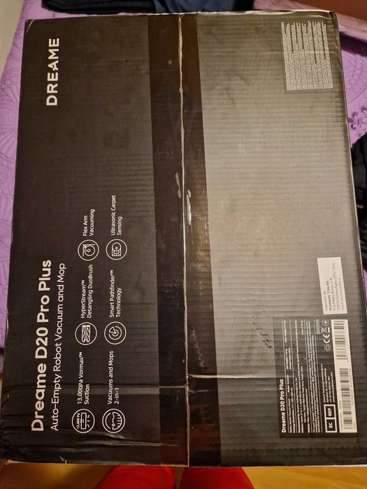 Robot aspirator Dreame D20 Pro Plus cu stație auto-golire