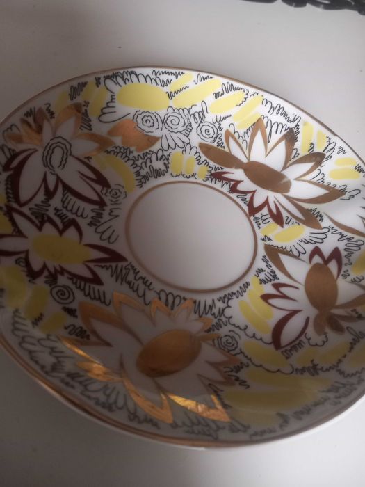 Руски сет чаша с чинийка за чай