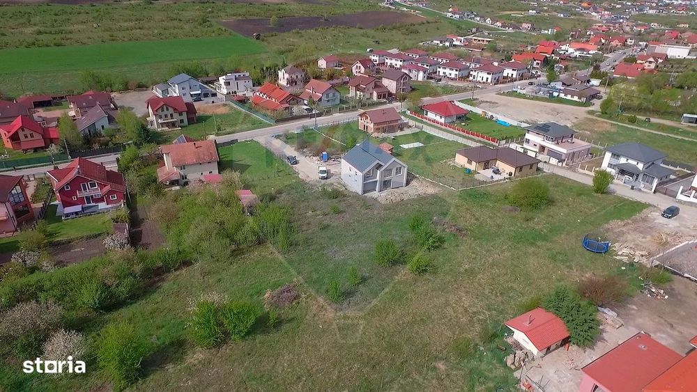 Teren cu autorizatie de constructie la intrare in Chinteni, Comision 0