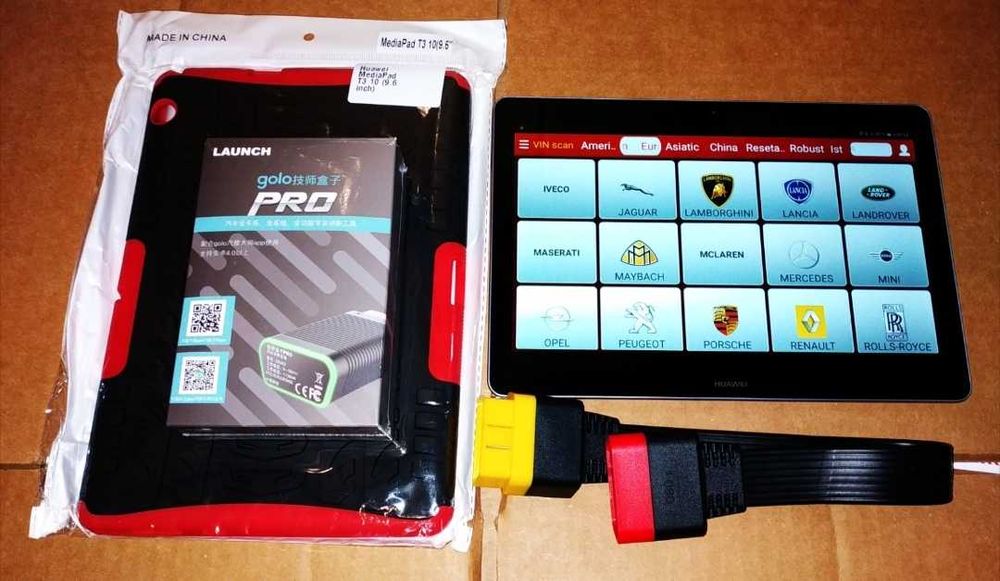 Kit Interfata Launch X431 Golo Pro+Tableta Huawei 10