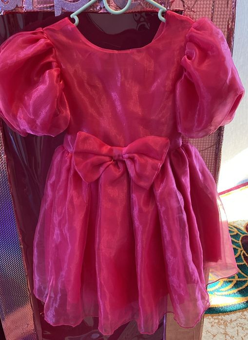 Костюм Барби для девочки (платье+парик+коробка)