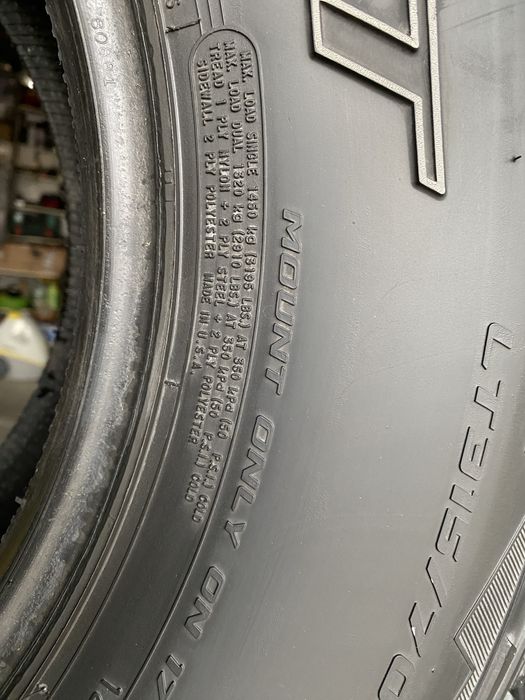 * шины 315/70/R17 Master Craft USA оригинал ездили на HUMMER