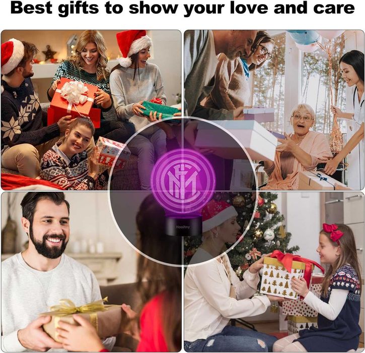 INTER MILANO оригинална 3D лампа с дистанционно