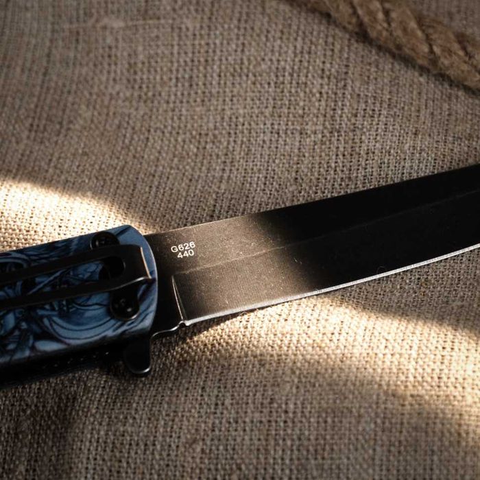 Сгъваем нож Ganzo G626-GS Blue Samurai Tanto