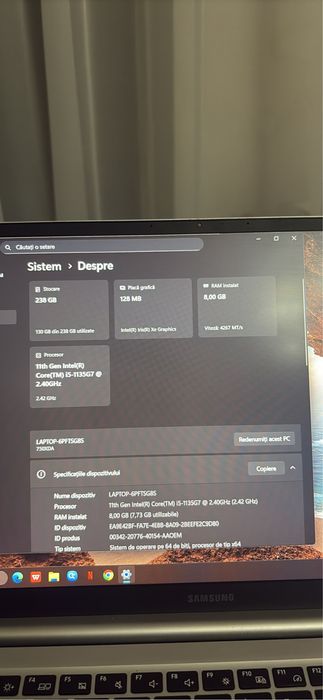 Laptop Samsung 750XDA