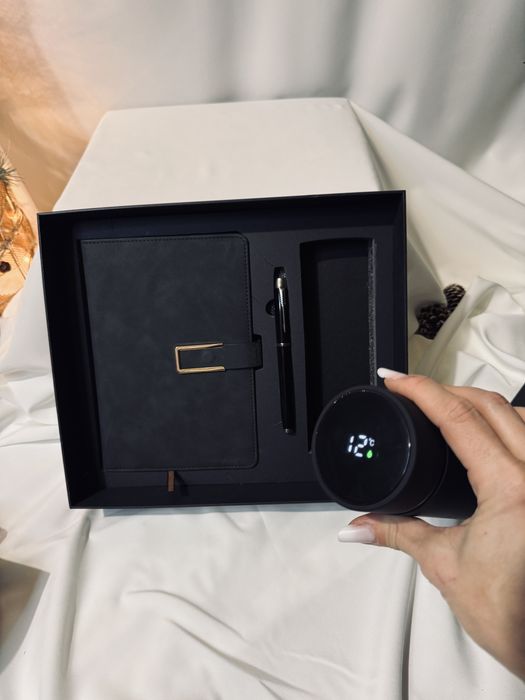 Set agenda, termos afisaj led , pix metalic