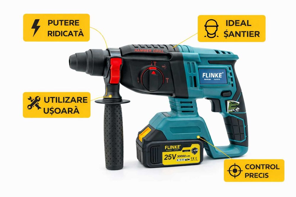Perforator rotopercutor FLINKE 1200W 25V profesional