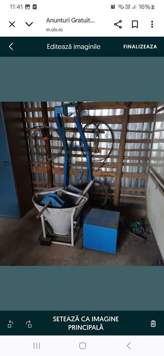 Macara zincata 16 m constructii