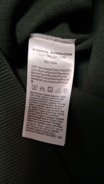 Хлопковый пуловер Tom Tailor