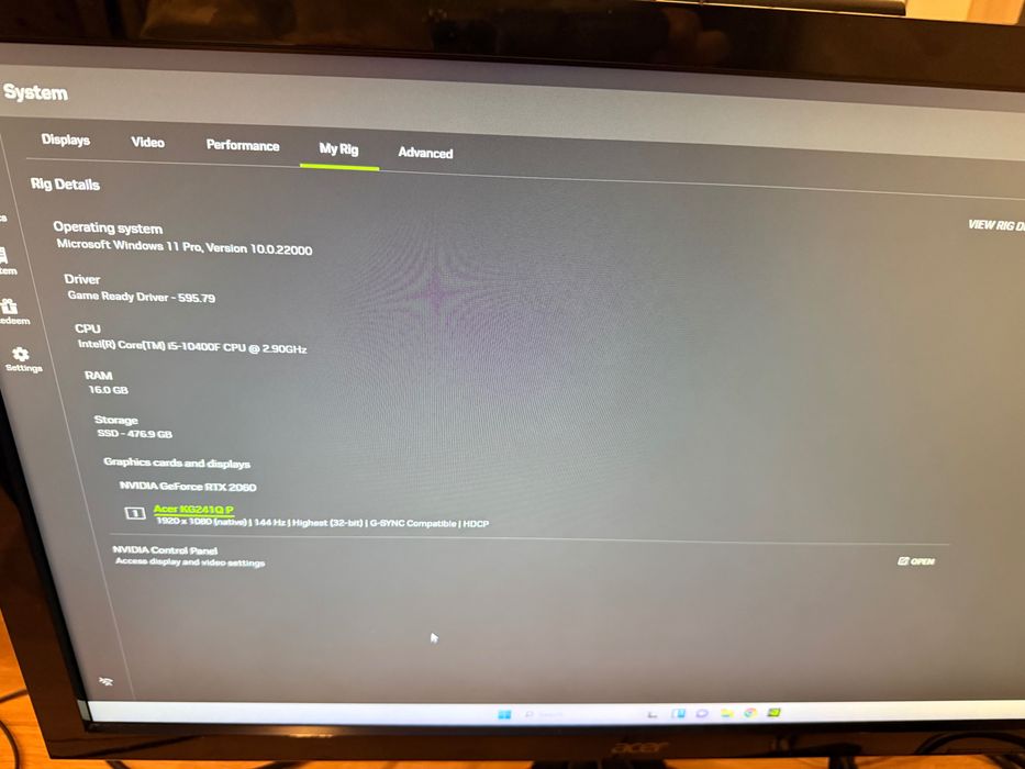 Геймърски монитор Acer
