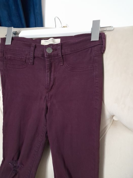 Blugi GAP visinii cu rupturi talie inalta skinny marimea XS