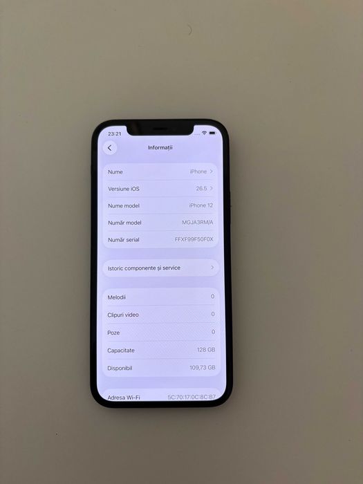 Vand iPhone 12, 128GB, negru