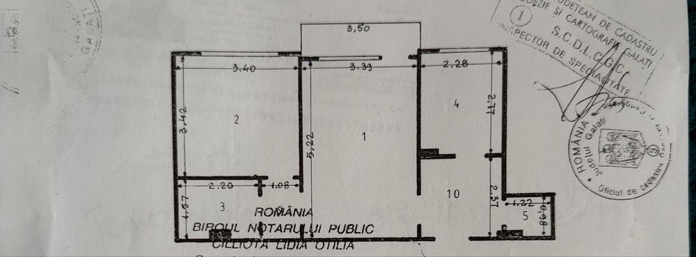 Apartament 2 camere semidecomandat - Micro 17
