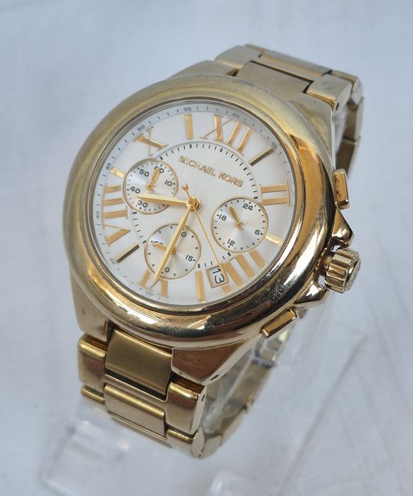 Ceas de mână Michael Kors Bradshaw, pentru doamne, cu quartz, cronograf, din oțel inoxidabil.