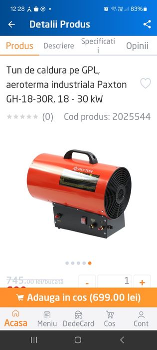 Tun de caldura 30 wati