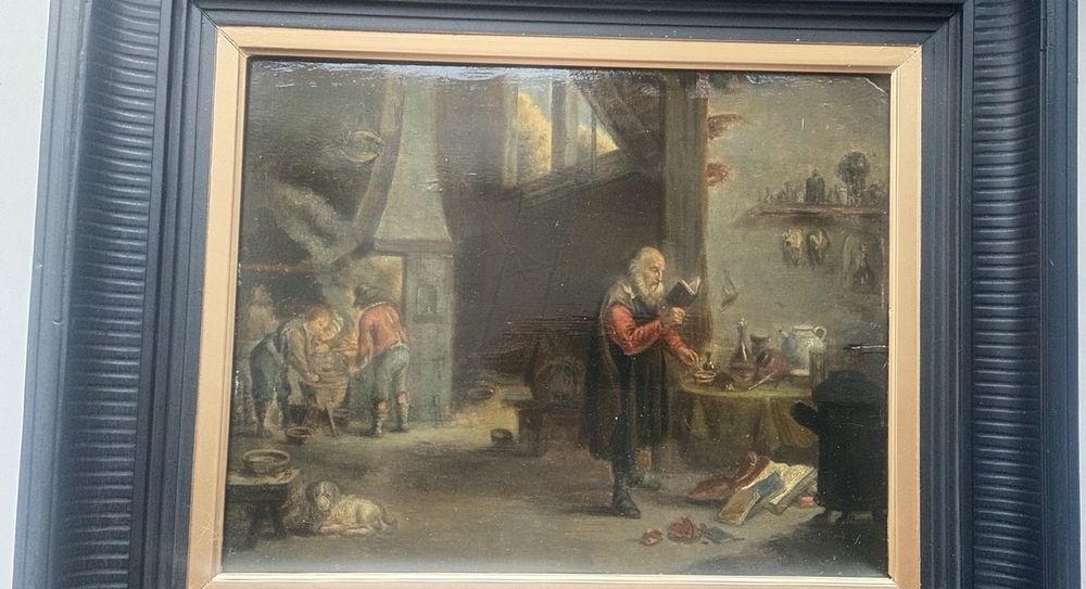 Картина "Алхимик" 17 век