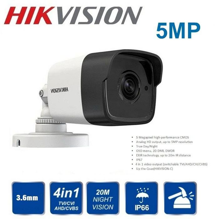 Kamera Hikvision 4 ta kamlekt ip 2 mp