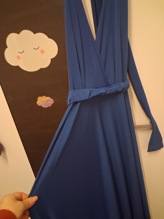 Rochie clasica domnisoară de onoare.ofer cadou papion nou asortat