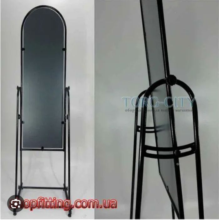Напольное зеркало на колёсиках