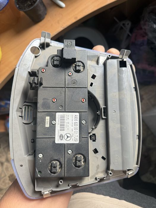 Плафон, люстра, освещение салона спринтер