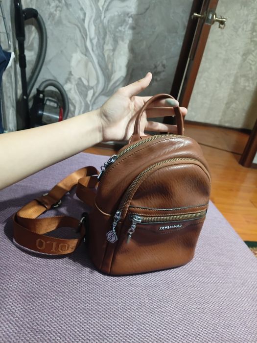 Стильный коричневый рюкзак (мини)