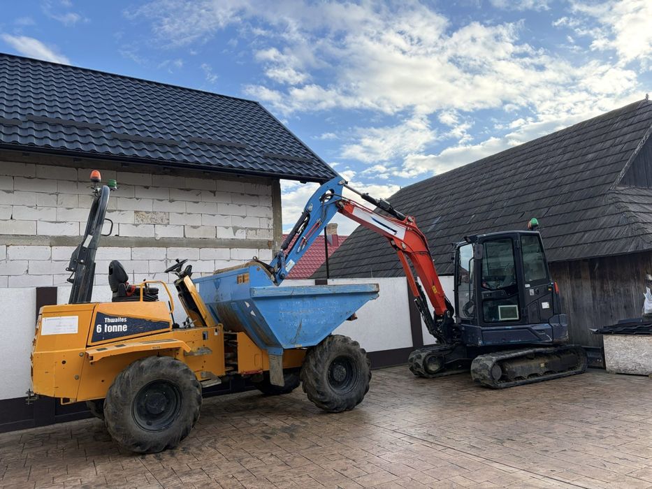 5t excavator si dumper de 6t de inchiriat