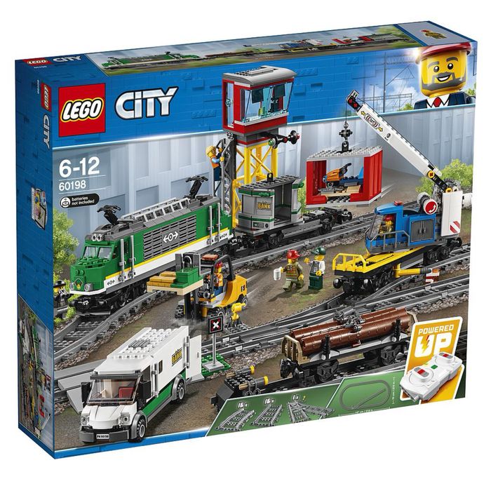Lego city cargo train