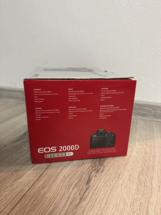 Aparat foto DSLR Canon 2000D / Wifi  - NOU