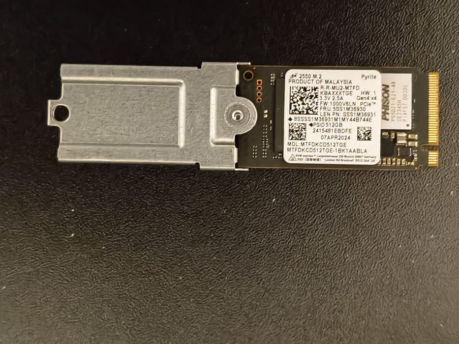 Vând SSD Micron 2550 512GB gen4 nvme nou
