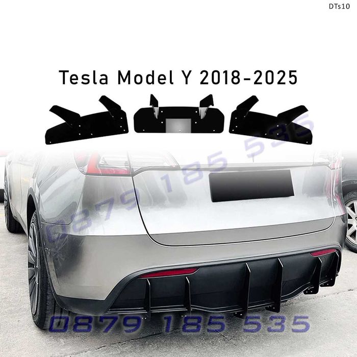 Тунинг дифузьор задна броня Tesla Model Y Performance добавка тесла
