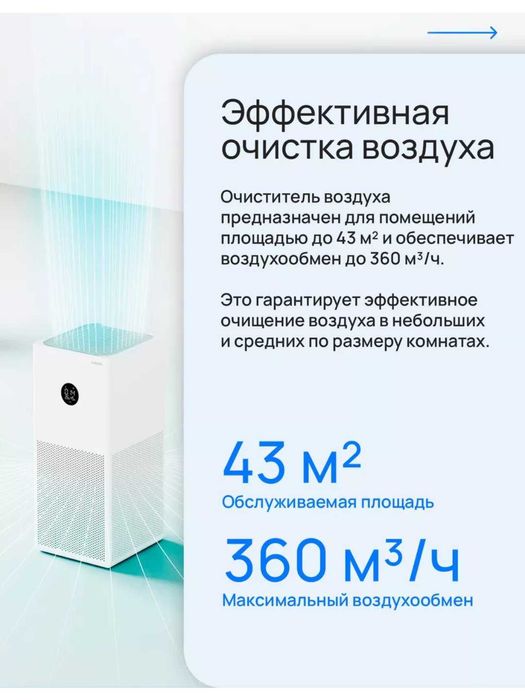 Очиститель воздуха, Xiaomi Smart Air Purifier 4 Lite