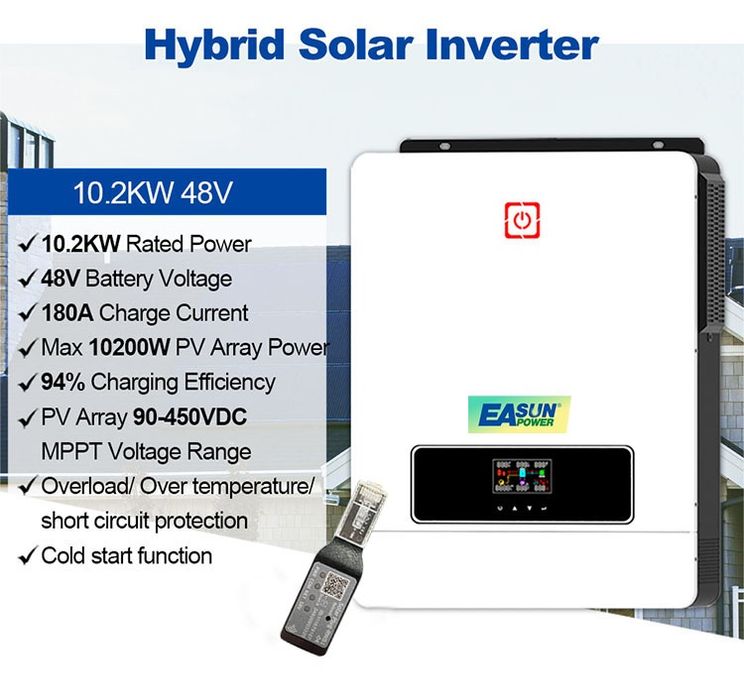 Easun 10.2 kw Invertor cu 2 MPPT wifi inclus