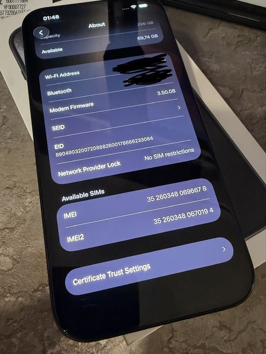 iPhone 15 Pro 256GB liber de rețea