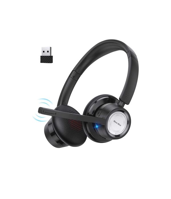 Casti Wireless pentru birou New Bee, BT 5, Microfon, Livrare Gratuita