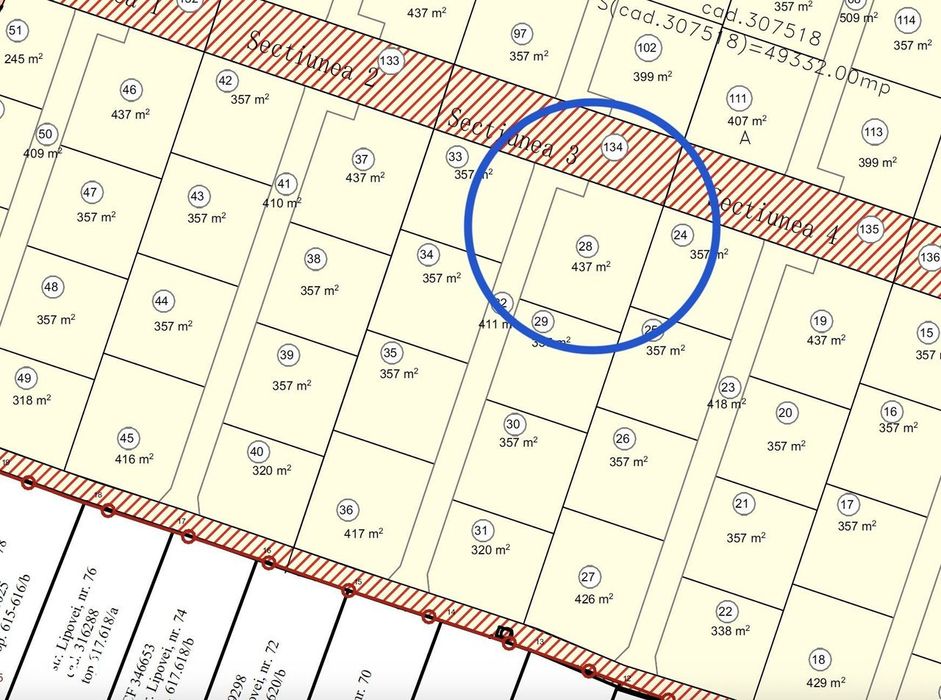 Super teren intravilan cu 2 fronturi in Micalaca Parcela 28