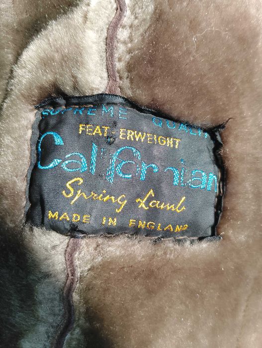 Английски дамски кожух дълъг от агнешка кожа,дамска кожена чанта