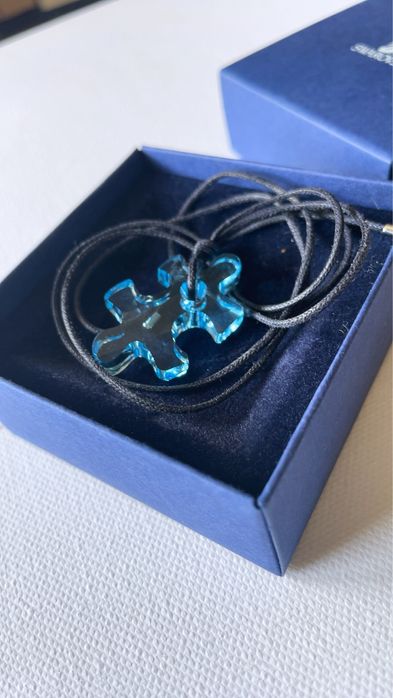 Swarovski колие син кристал пъзел