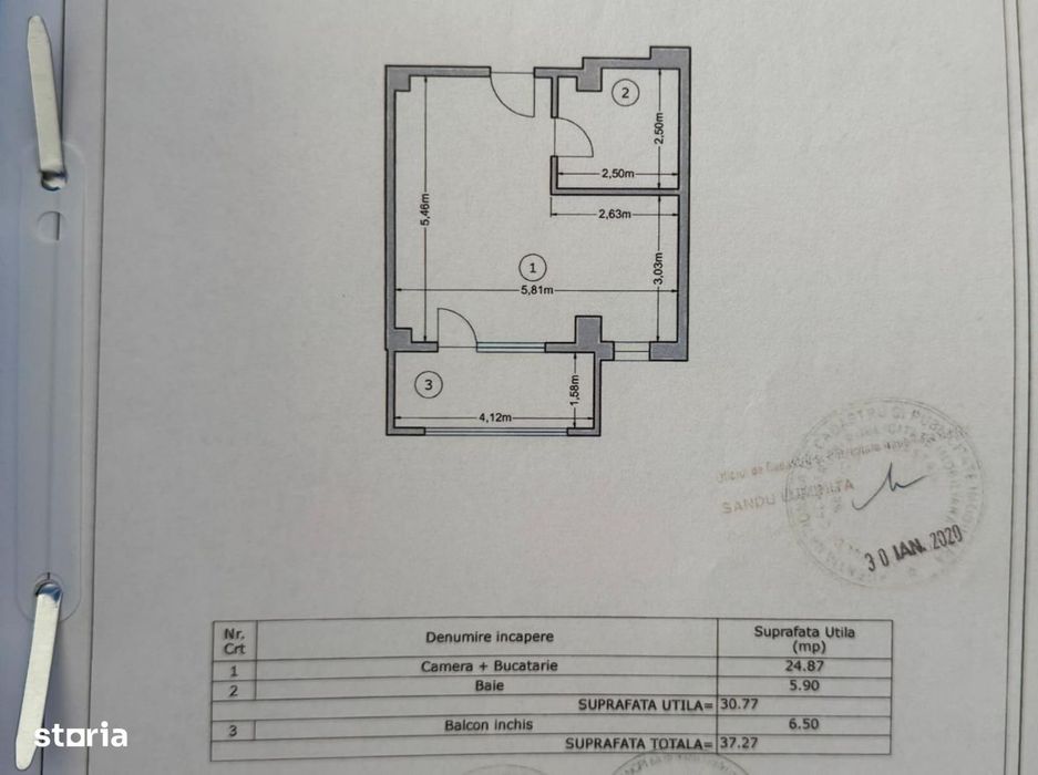 Garsoniera 37 mp, bloc 2020, loc de parcare – Str. Rezervelor 54, Ch