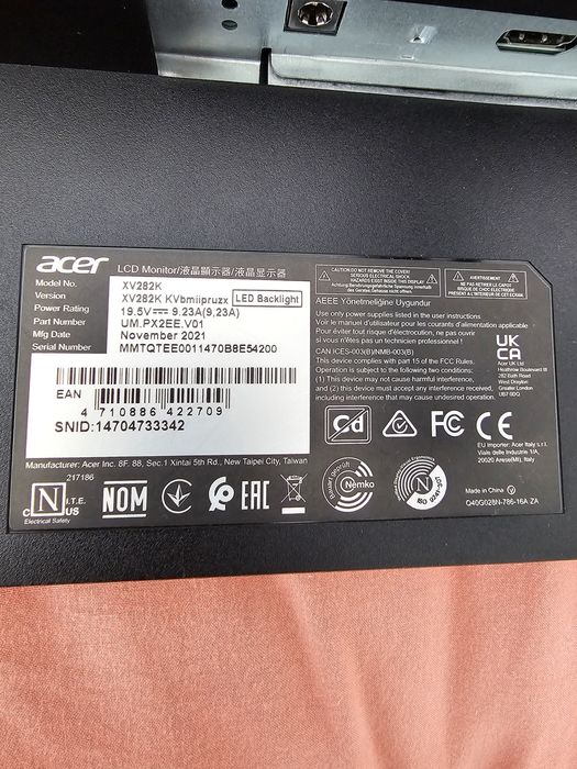 Monitor Acer gaming