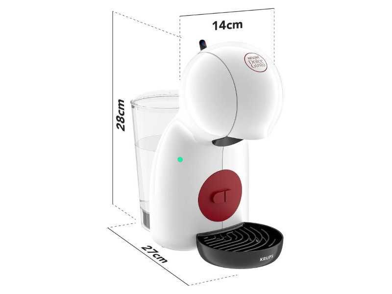 Кафе Машина с Капсули Krups Dolce Gusto Piccolo XS - 15 bar, Бяла