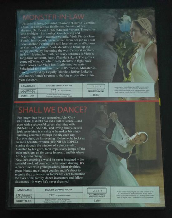 DVD 2 in 1 - Monster-in-Law si Shall We Dance