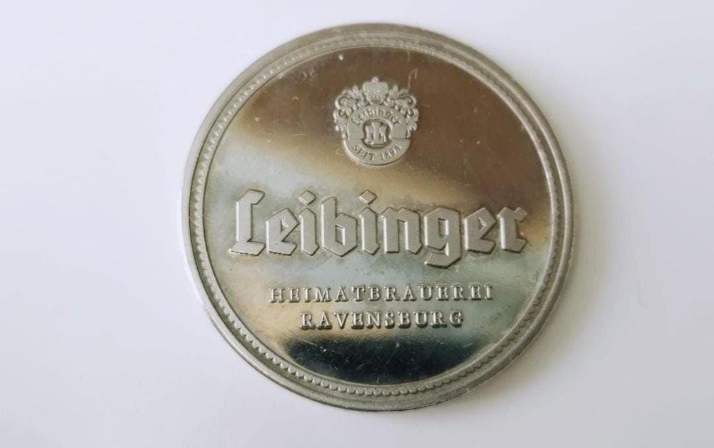 Jeton comercial Leibenger placat cu argint