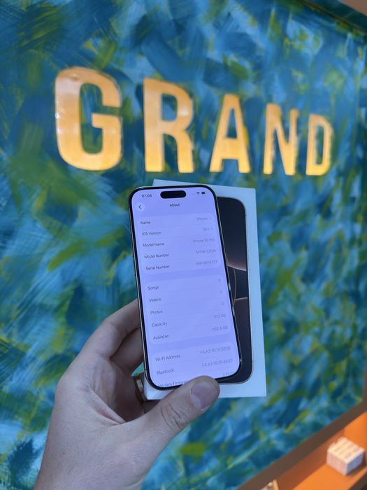 iPhone 16 Pro 512 GB  Baterie 100% * GRAND * Garantie 1 AN